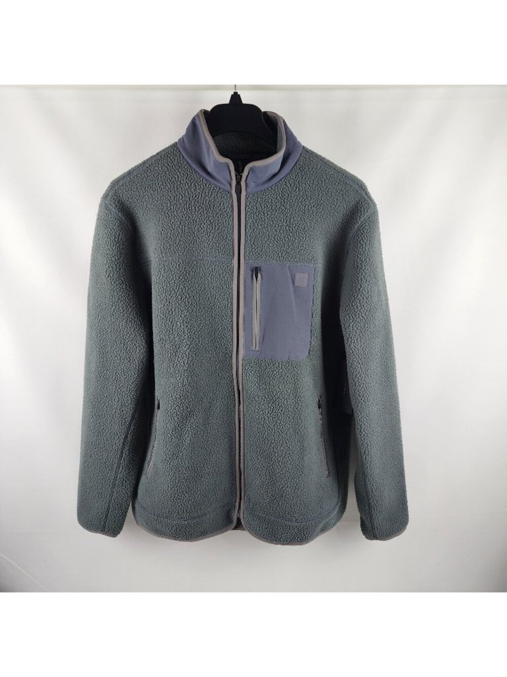 Ten Thousand Jacket Mens XL Irongate Green Gray Tech Full Zip Sherpa NWT